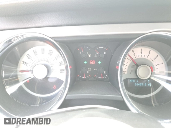 2011 Ford Mustang V6 with VIN 1ZVBP8EM1B5109049, listed as a Copart auction lot 50983205 with 96,485 mi miles and Salvage Title. Bid and sale history available at carsss.com. Image 9.
