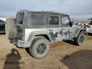 2015 Jeep Wrangler Unlimited Willys Wheeler with VIN 1C4BJWDG7FL690952, listed as a Copart auction lot 51493715 with 45,497 mi miles and Salvage Title. Bid and sale history available at DreamBid. Image 3.