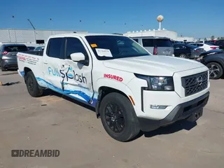 2024 Nissan Frontier SV with VIN 1N6ED1FJ9RN651348, listed as a IAAI auction lot 41764980 with 12,309 mi miles and . Bid and sale history available at DreamBid. Image 1.