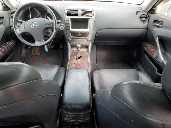 2006 Lexus IS 350 Auto with VIN JTHBE262365003936, listed as a Copart auction lot 44783635 with 0 mi miles and Salvage Title. Bid and sale history available at carsss.com. Image 8.