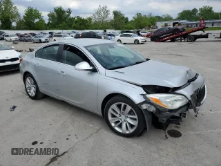 2014 Buick Regal with VIN 2G4GK5EX9E9269733, listed as a Copart auction lot 56896235 with Not provided miles and Salvage title. Bid and sale history available at DreamBid. Image 4.