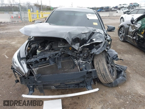 2015 Infiniti Q50 with VIN JN1BV7AP3FM347809, listed as a IAAI auction lot 41821304 with 107,733 mi miles and . Bid and sale history available at carsss.com. Image 12.