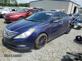 2013 Hyundai Sonata Limited with VIN 5NPEC4AC5DH630747, listed as a Copart auction lot 59858395 with 157,215 mi miles and Salvage title. Bid and sale history available at DreamBid. Image 1.