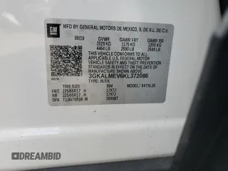 2019 GMC Terrain SLE with VIN 3GKALMEV6KL372086, listed as a Copart auction lot 50228815 with 66,085 mi miles and Salvage Title. Bid and sale history available at carsss.com. Image 13.