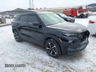 2021 Chevrolet TrailBlazer RS with VIN KL79MUSL8MB138581, listed as a IAAI auction lot 41611595 with 40,290 mi miles. Bid and sale history available at carsss.com. Image 1.