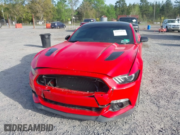 2017 Ford Mustang GT with VIN 1FA6P8CF5H5244154, listed as a IAAI auction lot 41955978 with 57,042 mi miles and . Bid and sale history available at carsss.com. Image 6.
