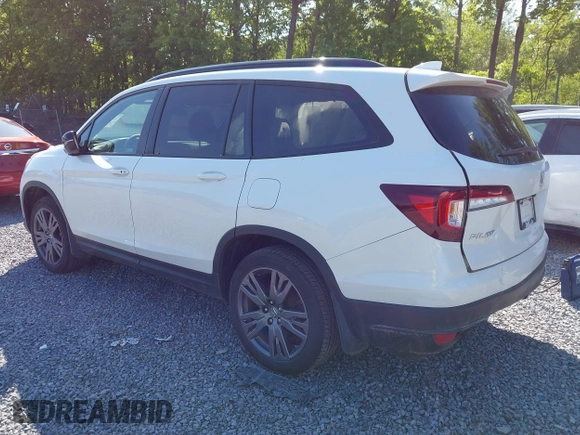 2022 Honda Pilot Sport with VIN 5FNYF6H36NB096342, listed as a IAAI auction lot 42377892 with 25,829 mi miles and . Bid and sale history available at DreamBid. Image 3.
