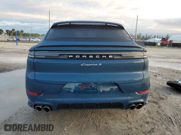 2024 Porsche Cayenne S with VIN WP1BL2AY5RDA62305, listed as a Copart auction lot 74182824 with 1,137 mi miles and Salvage title. Bid and sale history available at DreamBid. Image 6.