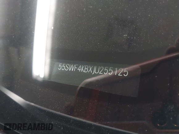 2018 Mercedes-Benz C 300 with VIN 55SWF4KBXJU255125, listed as a IAAI auction lot 42182752 with 54,932 mi miles and . Bid and sale history available at DreamBid. Image 9.