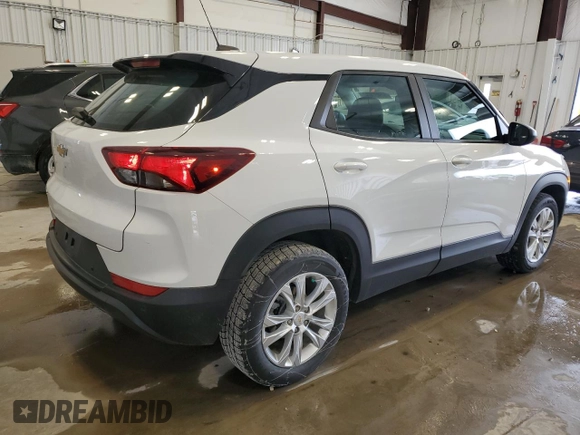 2021 Chevrolet TrailBlazer LS with VIN KL79MMS25MB154275, listed as a Copart auction lot 54921474 with 21,767 mi miles and Salvage Title. Bid and sale history available at DreamBid. Image 3.