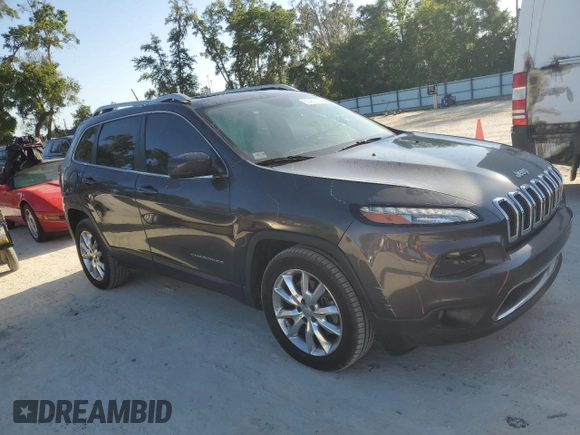 2014 Jeep Cherokee Limited with VIN 1C4PJLDS8EW318994, listed as a Copart auction lot 53450115 with 89,476 mi miles and Salvage Title. Bid and sale history available at carsss.com. Image 4.