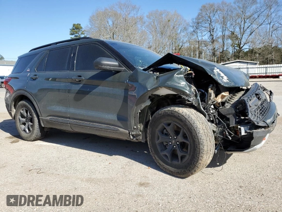 2023 Ford Explorer Timberline with VIN 1FMSK8JH4PGA28838, listed as a Copart auction lot 48324345 with 0 mi miles and Salvage Title. Bid and sale history available at carsss.com. Image 4.