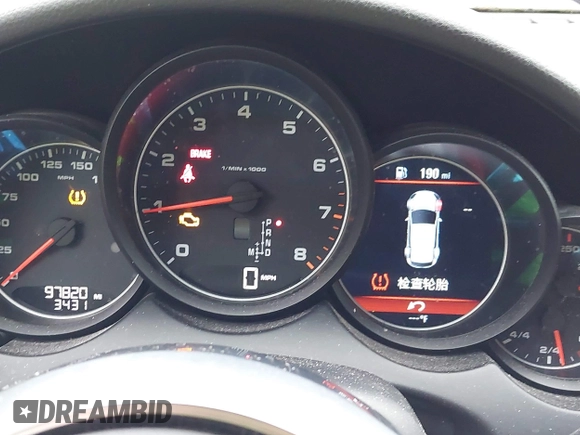 2016 Porsche Cayenne Turbo S E-Hybrid with VIN WP1AA2A27GLA09458, listed as a IAAI auction lot 42570474 with 97,820 mi miles and . Bid and sale history available at DreamBid. Image 7.