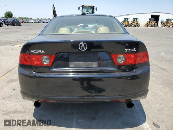 2006 Acura TSX Navi with VIN JH4CL95996C022164, listed as a Copart auction lot 60137615 with 312,665 mi miles and Salvage title. Bid and sale history available at DreamBid. Image 6.
