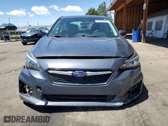 2017 Subaru Impreza Premium with VIN 4S3GKAB66H3622001, listed as a Copart auction lot 57838705 with 105,106 mi miles and Salvage title. Bid and sale history available at DreamBid. Image 5.