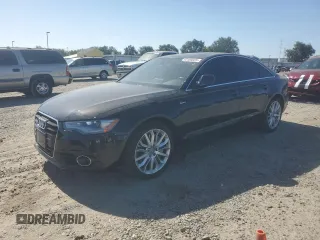 2014 Audi A6 Premium Plus with VIN WAUFGAFC3EN133615, listed as a Copart auction lot 63109325 with 111,823 mi miles and Salvage title. Bid and sale history available at DreamBid. Image 1.