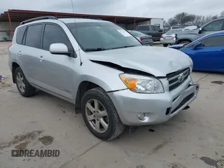 2008 Toyota RAV4 Ltd with VIN JTMZK31V386015551, listed as a IAAI auction lot 41511256 with 188,158 mi miles. Bid and sale history available at carsss.com. Image 1.