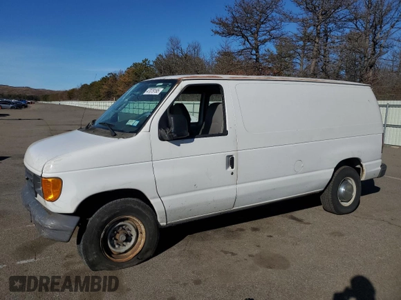 2006 Ford Econoline Cargo with VIN 1FTNE24W56DA55305, listed as a Copart auction lot 47079195 with 165,539 mi miles and Salvage title. Bid and sale history available at DreamBid. Image 1.