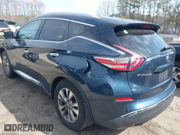 2016 Nissan Murano SL z VIN 5N1AZ2MH2GN121451, wystawiony jako IAAI lot #41950968 z przebiegiem 96 298 mil mil oraz . Historia ofert i sprzedaży dostępna na DreamBid. Obrazek 3.