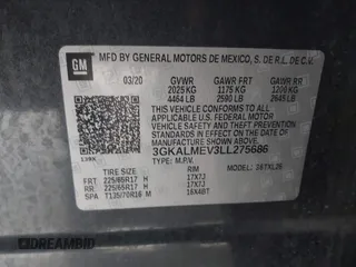 2020 GMC Terrain SLE z VIN 3GKALMEV3LL275686, wystawiony jako IAAI lot #41657384 z przebiegiem 97 501 mil mil oraz . Historia ofert i sprzedaży dostępna na DreamBid. Obrazek 9.