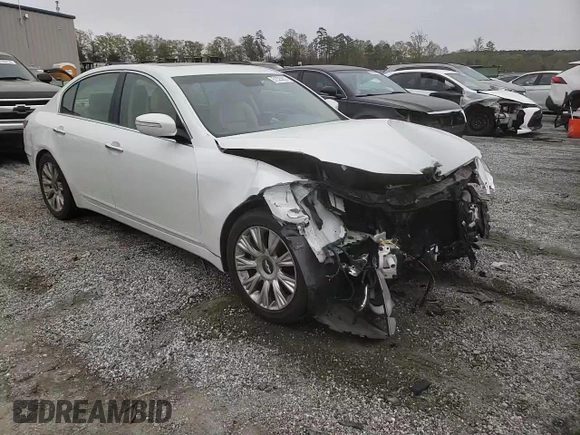 2009 Hyundai Genesis with VIN KMHGC46E29U039092, listed as a Copart auction lot 51525935 with 83,191 mi miles and Salvage Title. Bid and sale history available at DreamBid. Image 11.