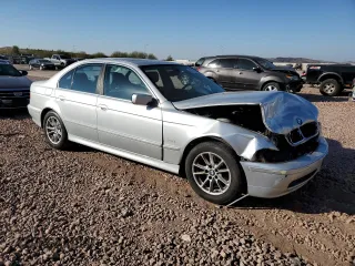 2003 BMW 5 Series 525iA with VIN WBADT43463G030675, listed as a Copart auction lot 43377015 with 121,395 mi miles and Salvage Title. Bid and sale history available at carsss.com. Image 4.