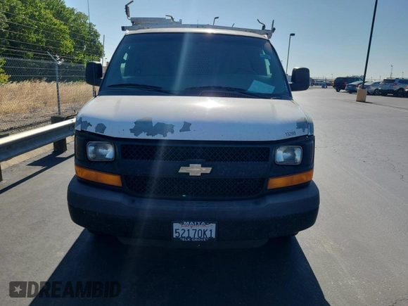 2013 Chevrolet Express Cargo with VIN 1GCWGFCA6D1142155, listed as a IAAI auction lot 42670323 with 213,723 mi miles and . Bid and sale history available at DreamBid. Image 42.
