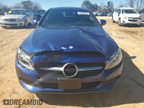 2017 Mercedes-Benz C 300 with VIN WDDWJ4JB4HF337414, listed as a Copart auction lot 45985695 with 114,082 mi miles and Salvage Title. Bid and sale history available at carsss.com. Image 5.