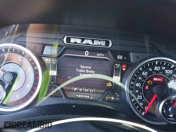 2019 Ram 2500 Laramie with VIN 3C6UR5FL7KG521132, listed as a IAAI auction lot 41806360 with 140,196 mi miles and . Bid and sale history available at DreamBid. Image 7.