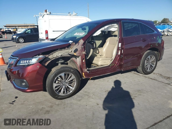 2018 Acura RDX w/Advance Pkg with VIN 5J8TB3H77JL000590, listed as a Copart auction lot 79733314 with 57,924 mi miles and Clean Title. Bid and sale history available at carsss.com. Image 1.