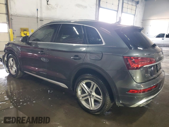 2021 Audi Q5 Premium Plus with VIN WA1E2AFY2M2055766, listed as a Copart auction lot 88973645 with 47,324 mi miles and Salvage Title. Bid and sale history available at carsss.com. Image 2.