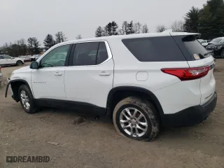 2021 Chevrolet Traverse LS with VIN 1GNEVFKW2MJ179547, listed as a Copart auction lot 45479365 with 43,459 mi miles and Salvage Title. Bid and sale history available at carsss.com. Image 2.