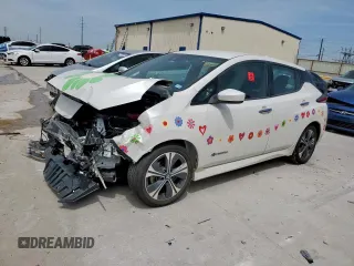 2018 Nissan LEAF SV z VIN 1N4AZ1CP6JC309146, wystawiony jako Copart lot #56669305 z przebiegiem 68 414 mil mil oraz Szkoda całkowita • Salvage title. Historia ofert i sprzedaży dostępna na DreamBid. Obrazek 1.