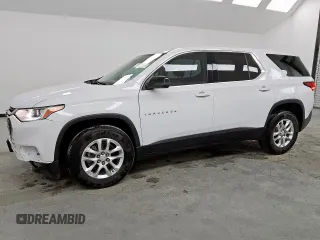 2021 Chevrolet Traverse LS with VIN 1GNERFKW7MJ123401, listed as a Copart auction lot 61688025 with 51,777 mi miles and Clean title. Bid and sale history available at DreamBid. Image 1.