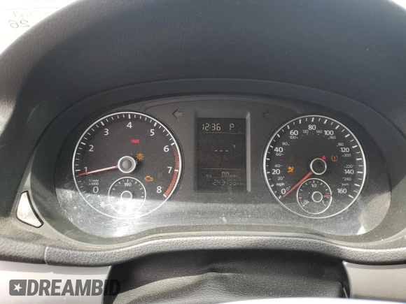 2012 Volkswagen Passat S with VIN 1VWAP7A38CC084490, listed as a Copart auction lot 57155005 with 243,113 mi miles and Salvage title. Bid and sale history available at DreamBid. Image 9.