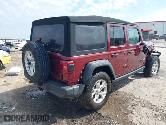 2021 Jeep Wrangler Unlimited Sport S с VIN 1C4HJXDG0MW709711, выставлен на аукционе IAAI как лот 42394165 с пробегом 52 916 миль миль и . История ставок и продаж доступна на DreamBid. Изображение 4.