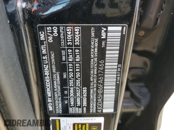 2015 Mercedes-Benz M 350 z VIN 4JGDA5HB6FA617466, wystawiony jako Copart lot #43928025 z przebiegiem 118 630 mil mil oraz Szkoda całkowita • Salvage title. Historia ofert i sprzedaży dostępna na DreamBid. Obrazek 13.