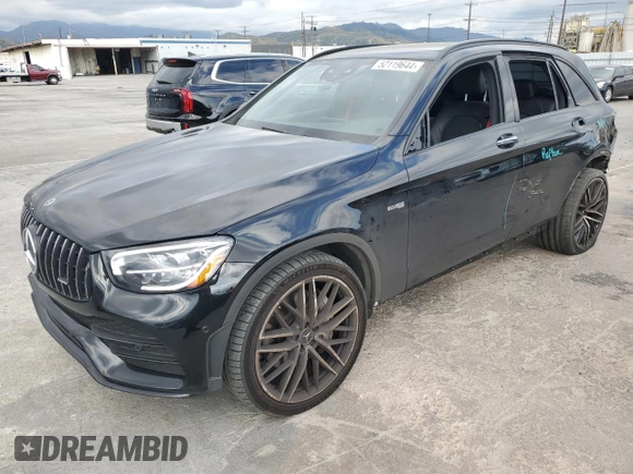 2021 Mercedes-Benz GLC with VIN W1N0G6EB5MF934224, listed as a Copart auction lot 52119644 with 32,868 mi miles and Salvage Title. Bid and sale history available at carsss.com. Image 1.