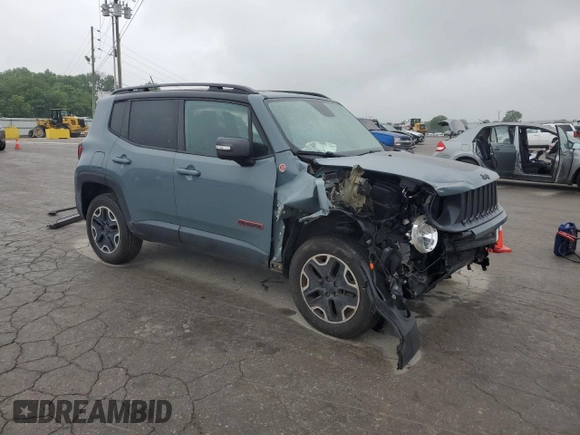 2015 Jeep Renegade Trailhawk with VIN ZACCJBCT8FPC18217, listed as a Copart auction lot 56537685 with 101,489 mi miles and Clean title. Bid and sale history available at DreamBid. Image 4.