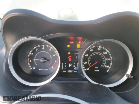 2011 Mitsubishi Lancer GTS with VIN JA32X8HWXBU009763, listed as a Copart auction lot 83205854 with 118,897 mi miles and Salvage Title. Bid and sale history available at carsss.com. Image 9.