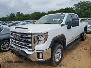 2023 GMC Sierra 2500HD SLE z VIN 1GT49ME78PF222488, wystawiony jako Copart lot #88080965 z przebiegiem Nie podano mil oraz Szkoda całkowita • Salvage title. Historia ofert i sprzedaży dostępna na DreamBid. Obrazek 1.