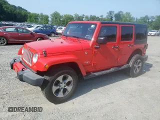 2017 Jeep Wrangler Unlimited Sahara with VIN 1C4HJWEG3HL610297, listed as a Copart auction lot 62060865 with 43,274 mi miles and Salvage title. Bid and sale history available at DreamBid. Image 1.
