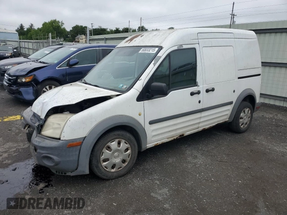 2013 Ford Transit Connect XL with VIN NM0LS7AN3DT158683, listed as a Copart auction lot 60033215 with 264,522 mi miles and Salvage title. Bid and sale history available at DreamBid. Image 1.