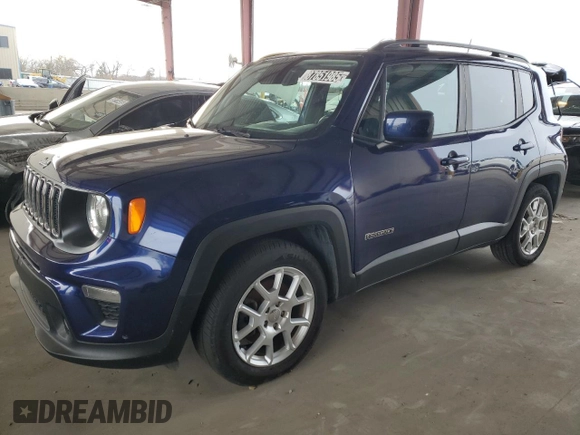2020 Jeep Renegade Altitude with VIN ZACNJABB4LPL70631, listed as a Copart auction lot 87851985 with 76,442 mi miles and Clean Title. Bid and sale history available at DreamBid. Image 1.