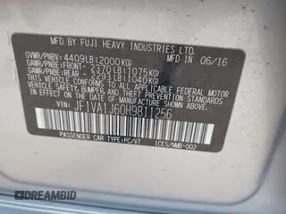 2017 Subaru WRX Limited with VIN JF1VA1J60H9811256, listed as a IAAI auction lot 40245441 with 70,541 mi miles. Bid and sale history available at carsss.com. Image 9.