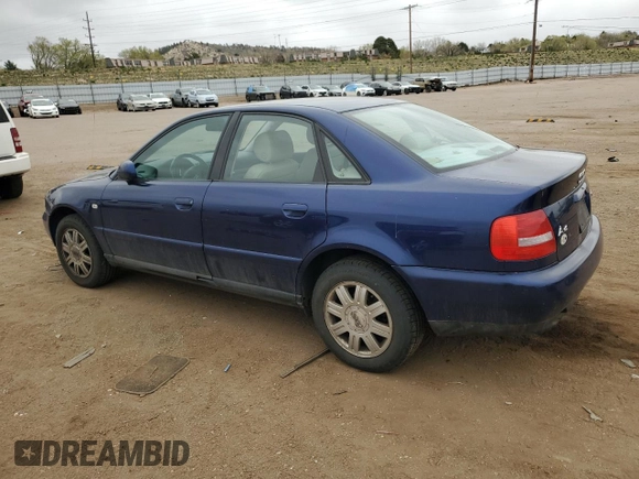 2001 Audi A4 with VIN WAUDC68D51A054972, listed as a Copart auction lot 53693395 with 149,842 mi miles and Clean title. Bid and sale history available at DreamBid. Image 2.