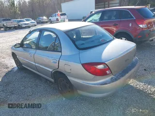 2002 Kia Rio with VIN KNADC123826198670, listed as a IAAI auction lot 41643316 with 1 mi miles. Bid and sale history available at carsss.com. Image 3.