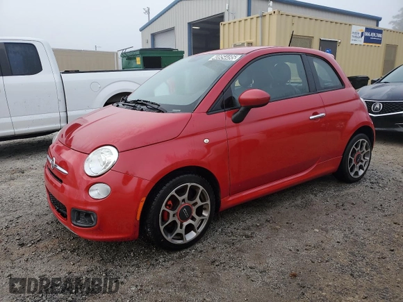 2014 FIAT 500 Sport with VIN 3C3CFFBR9ET293017, listed as a Copart auction lot 48954495 with 108,270 mi miles and Clean Title. Bid and sale history available at carsss.com. Image 1.