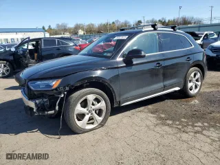 2021 Audi Q5 Premium Plus with VIN WA1BAAFY8M2031624, listed as a Copart auction lot 52027615 with 23,850 mi miles and Salvage Title. Bid and sale history available at carsss.com. Image 1.