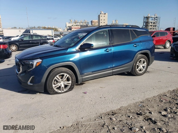 2019 GMC Terrain SLE with VIN 3GKALMEV4KL238693, listed as a Copart auction lot 50921495 with 130,934 mi miles and Salvage Title. Bid and sale history available at carsss.com. Image 1.